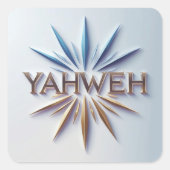 Sticker Yahweh - Foi et Ecriture Décal Ai design (Devant)