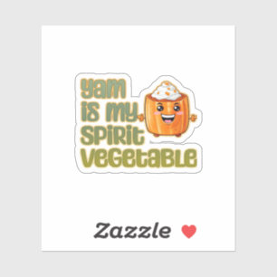Sticker Yam Is My Spirit Vegetable Classic