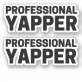 Sticker Yapper professionnel (Devant)