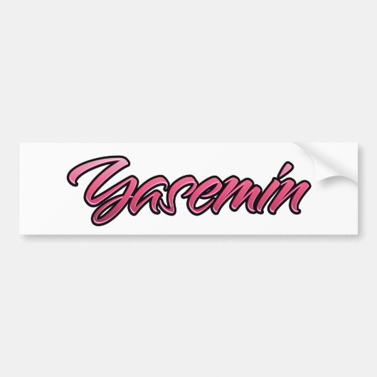 Sticker Yasemin rose pâle Aufkleber (Devant)