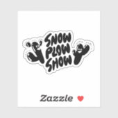 Sticker Yati M's Snow Plow Show Design #1 (Feuille)