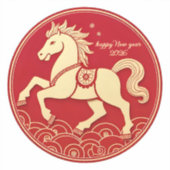 Sticker Year of the Horse 2026 Chinese New Year (Recto)