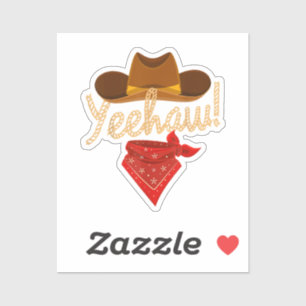 Sticker Yeehaw Western Country Howdy Southern Cowboy Yee H