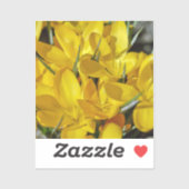 Sticker Yellow Crocus Flowers (Feuille)