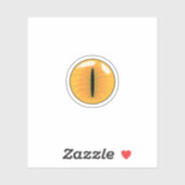 Sticker Yellow Demonic Cat Eye (Feuille)