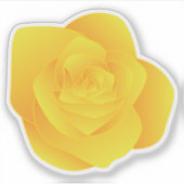 Sticker Yellow Rose (Devant)