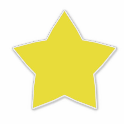 Sticker Yellow Star (Devant)