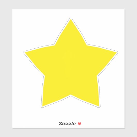 Sticker Yellow Star (Feuille)
