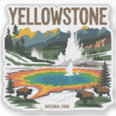Sticker Yellowstone National Park (Devant)