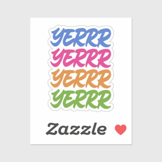 STICKER YERRR (Feuille)
