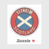 Sticker Yetholm, Écosse (Feuille)