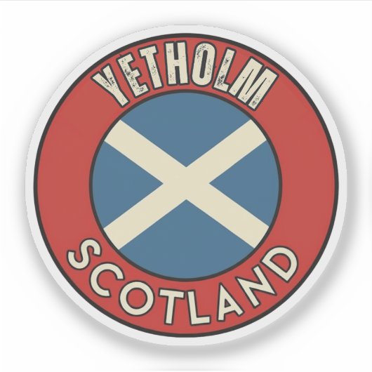 Sticker Yetholm, Écosse (Devant)