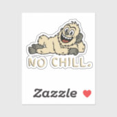 Sticker Yeti pas cool (Feuille)
