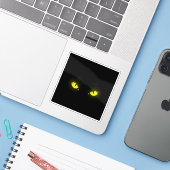 Sticker Yeux de chat brillants dans l'obscurité - Hallowee (Ordinateur portable avec iPhone)