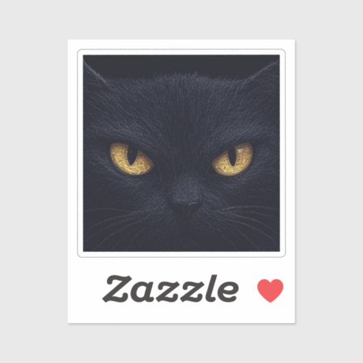 Sticker Yeux de chat dans l'obscurité - Halloween Éffrayan (Feuille)