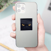 Sticker Yeux de chat dans l'obscurité - Halloween Éffrayan (Téléphone)
