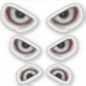 Sticker Yeux mal / Yeux Déplaisants Halloween (Devant)