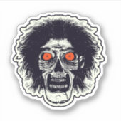 Sticker Yeux orange zombie (Devant)