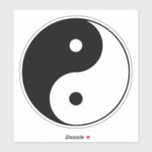 Sticker Yin Yang (Feuille)