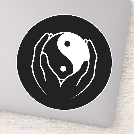 Sticker Yin Yang (Détail)