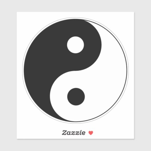 Sticker Yin Yang (Feuille)