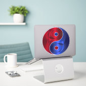 Sticker Yin Yang (Ordinateur portable sur le bureau)