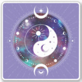 Sticker Yin Yang Galaxy et Crescent Moon (Devant)