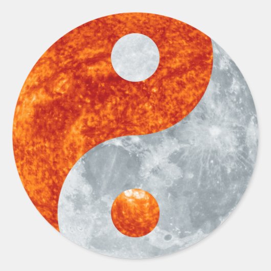 Sticker Yin & Yang Harmonie Spirituelle Soleil & L (Devant)