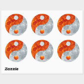 Sticker Yin & Yang Harmonie Spirituelle Soleil & L (Feuille)