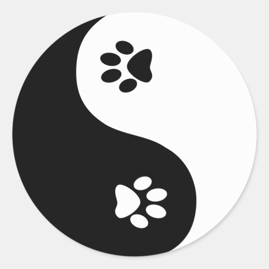 Sticker Yin Yang Paws (Devant)