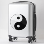 Sticker Yin Yang transparent (Sur valise)