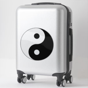 Sticker Yin Yang transparent