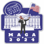 STICKER YO TRUMP AGENT DES SERVICES SECRETS (Devant)