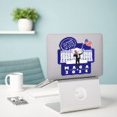 STICKER YO TRUMP AGENT DES SERVICES SECRETS (Ordinateur portable sur le bureau)
