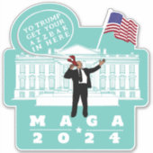 STICKER YO TRUMP SECRET SERVICE MAN (Devant)