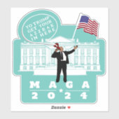 STICKER YO TRUMP SECRET SERVICE MAN (Feuille)