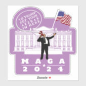 STICKER YO TRUMP SERVICE SECRETS (Feuille)