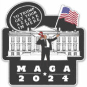 STICKER YO TRUMP SERVICE SECRETS (Devant)