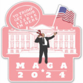STICKER YO TRUMP SERVICE SECRETS (Devant)