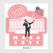 STICKER YO TRUMP SERVICE SECRETS (Feuille)