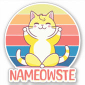 Sticker Yoga cat (Devant)