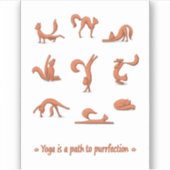 Sticker Yoga de chat (Devant)