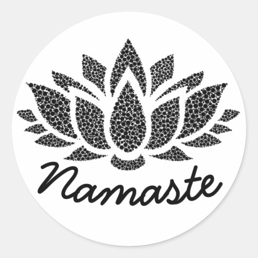 Sticker Yoga Lotus Namaste (Devant)