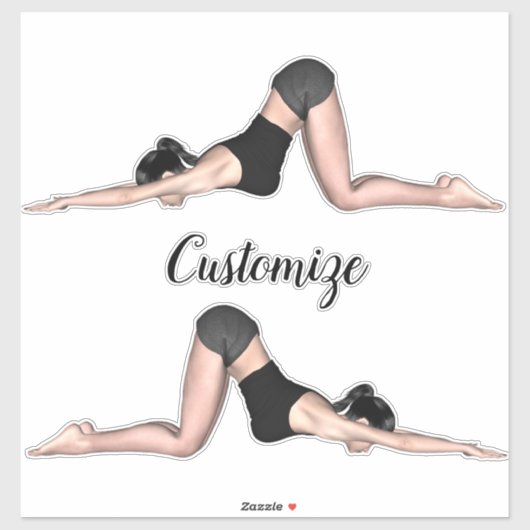 Sticker Yoga Poses Thunder_Cove (Feuille)