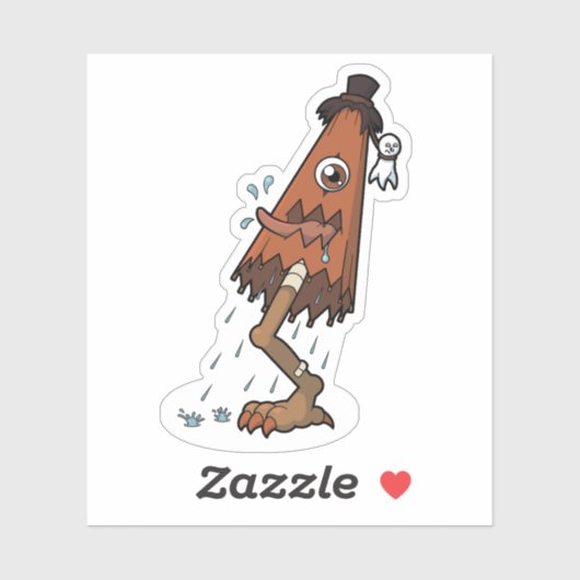 Sticker Yokai classique Karakasa-obake - Folklore japonais (Feuille)