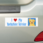 Sticker Yorkie Bumper - "Sammy" (En voiture)