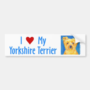 Sticker Yorkie Bumper - "Sammy"