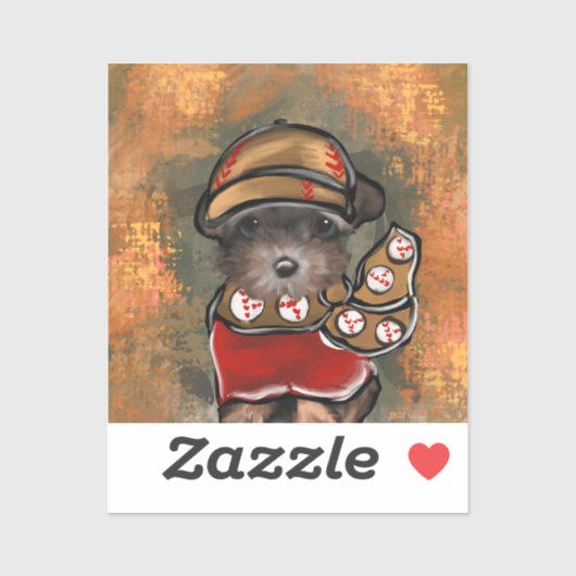 Sticker Yorkie Poo (Feuille)