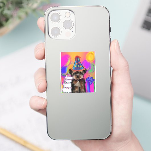 STICKER YORKIE POO (Téléphone)