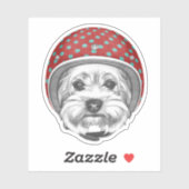 Sticker Yorkshire Terrier Daredevil (Feuille)
